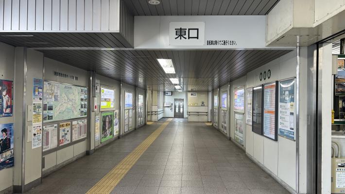 蓮田駅改札から蓮田駅東口