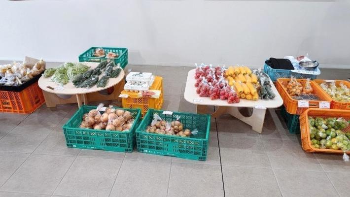 農産物販売写真