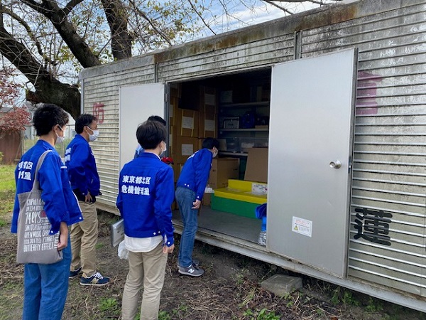 蓮田市の防災倉庫確認