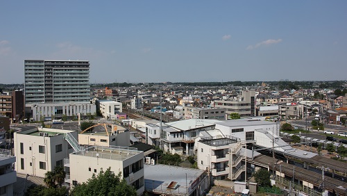 蓮田駅上空