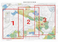 都市計画図（市内3分割）